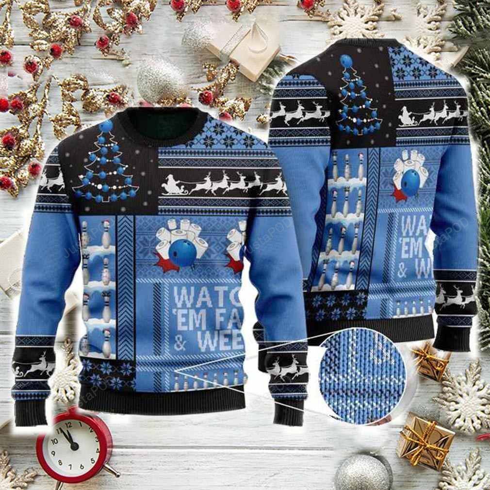 Bowling Watch ?em Fall & Weep Ugly Christmas Sweater Bowling Watch ?em Fall & Weep Ugly Christmas Sweater