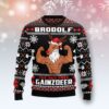 Brodolf The Red Nose Gainzdeer Gym HT071220 Ugly Christmas Sweater unisex womens & mens