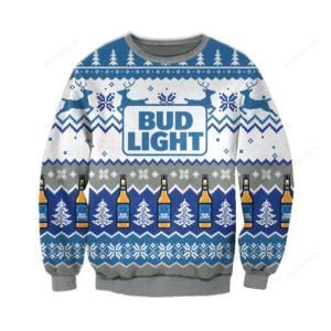 Bud Light Knitting Ugly Christmas Sweater