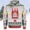 Budweiser Beer Red Bottles Ugly Christmas Sweater