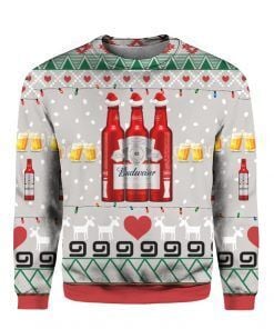 Budweiser Beer Ugly Christmas Sweater