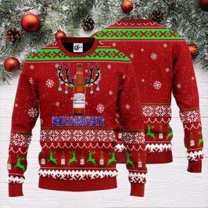 Budweiser Reinbeer Christmas Ugly Sweater