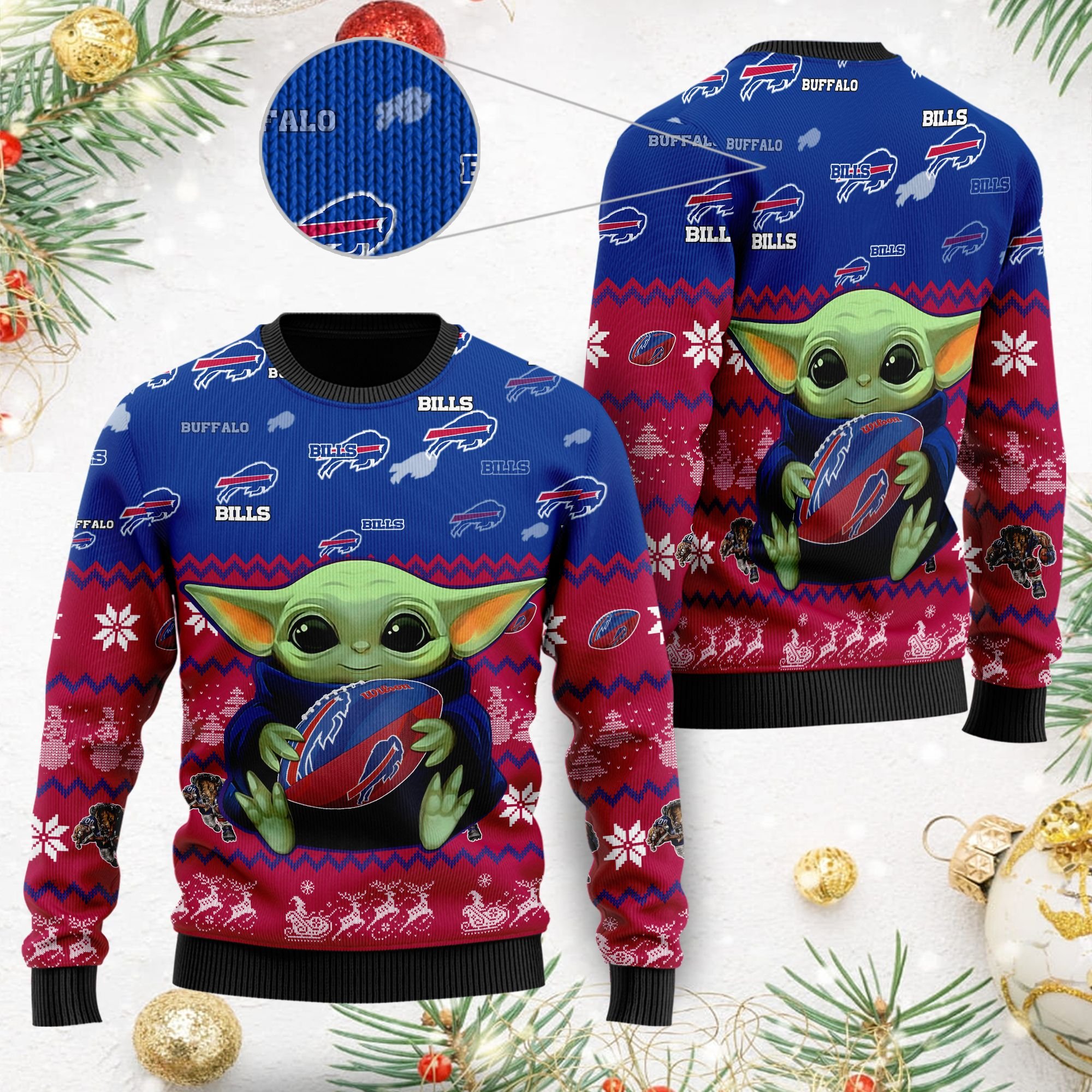 Buffalo Bills Baby Yoda Shirt For American Football Fans Ugly Christmas Sweater Buffalo Bills Baby Yoda Shirt For American Football Fans Ugly Christmas Sweater