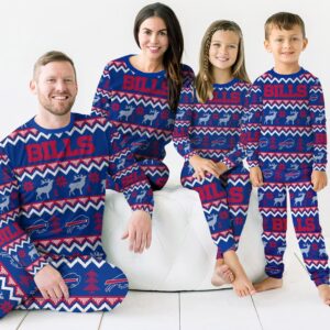 Buffalo Bills Best Holiday Matching Family Christmas Pajamas Ugly Christmas Sweater