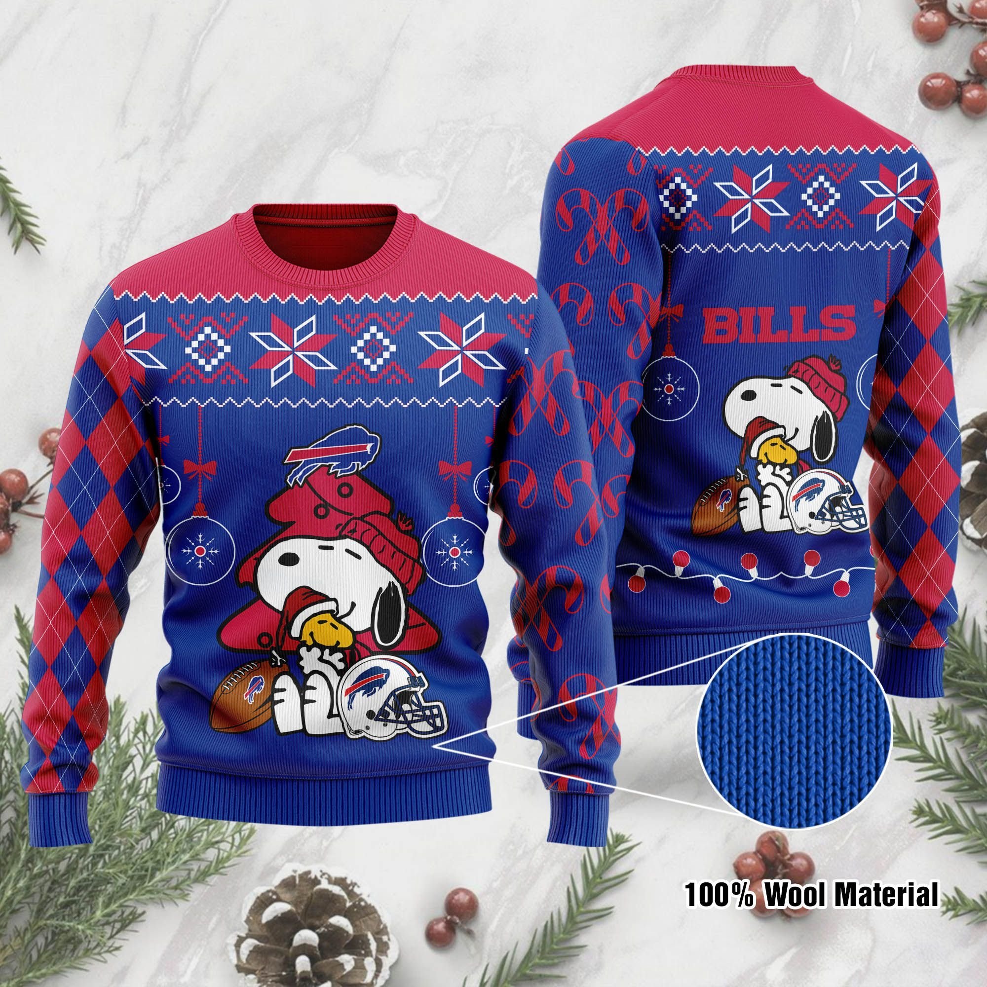 Buffalo Bills Funny Charlie Brown Peanuts Snoopy Ugly Christmas Sweater Buffalo Bills Funny Charlie Brown Peanuts Snoopy Ugly Christmas Sweater