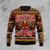 Buffed Rudolph The Red Nosed Reindeer Ugly Christmas Sweater