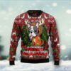 Bulldog Reindeer Merry Woofmas Ugly Christmas Sweater