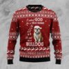 Bulldog True Friend Ugly Christmas Sweater
