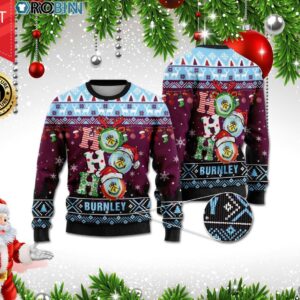 Burnley Ho Ho Ho 3D Print Christmas Wool Sweater