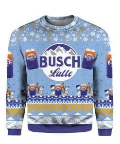 Busch Latte Beer Ugly Christmas Sweater