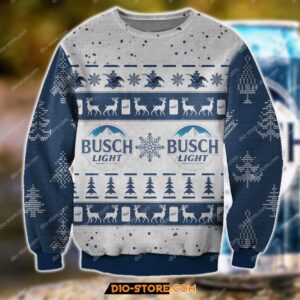 Busch Light Knitting Pattern For Unisex Ugly Christmas Sweater