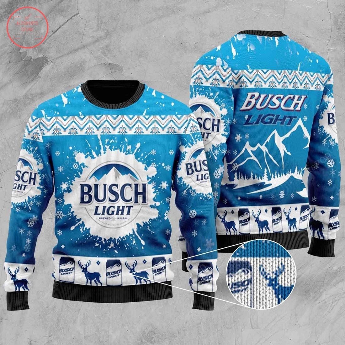 Busch Light Ugly Ugly Christmas Sweater Busch Light Ugly Ugly Christmas Sweater