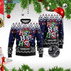BYU Cougars Ho Ho Ho Ugly Christmas Sweater