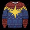 Captain Marvel Ugly Christmas Sweater