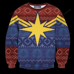 Captain Marvel Ugly Christmas Sweater