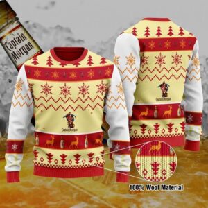 Captain Morgan Christmas For Unisex Ugly Christmas Sweater