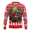 Carolina Hurricanes Groot Hug Ugly Christmas Sweater