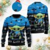 Carolina Panthers Baby Yoda Shirt For American Football Fans Ugly Christmas Sweater