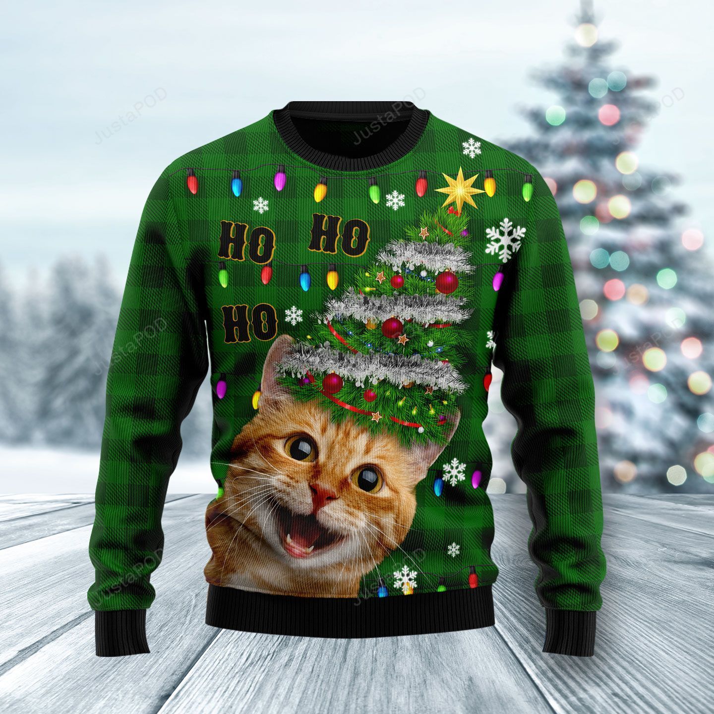Cat Christmas Tree Ugly Christmas Sweater Cat Christmas Tree Ugly Christmas Sweater