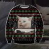 Cat Getting Yelled At Knitting Ugly Christmas Sweater