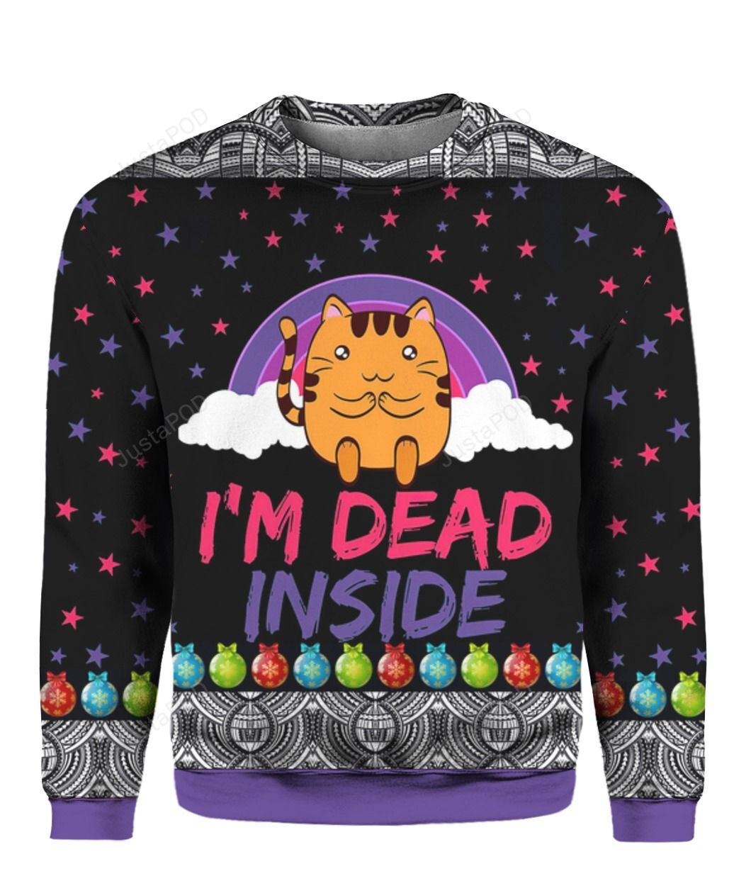 Cat I?m Dead Inside 3D Ugly Christmas Sweater Cat I?m Dead Inside 3D Ugly Christmas Sweater