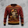 Cat Ready For Halloween Ugly Christmas Sweater