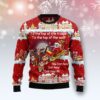 Cat Sleigh Ugly Christmas Sweater