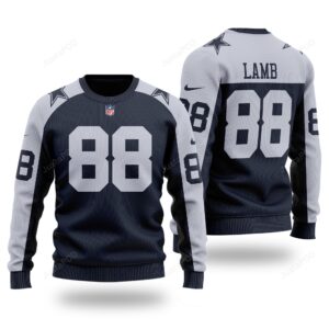 CeeDee Lamb 88 NFL Dallas Cowboys Ugly Christmas Sweater