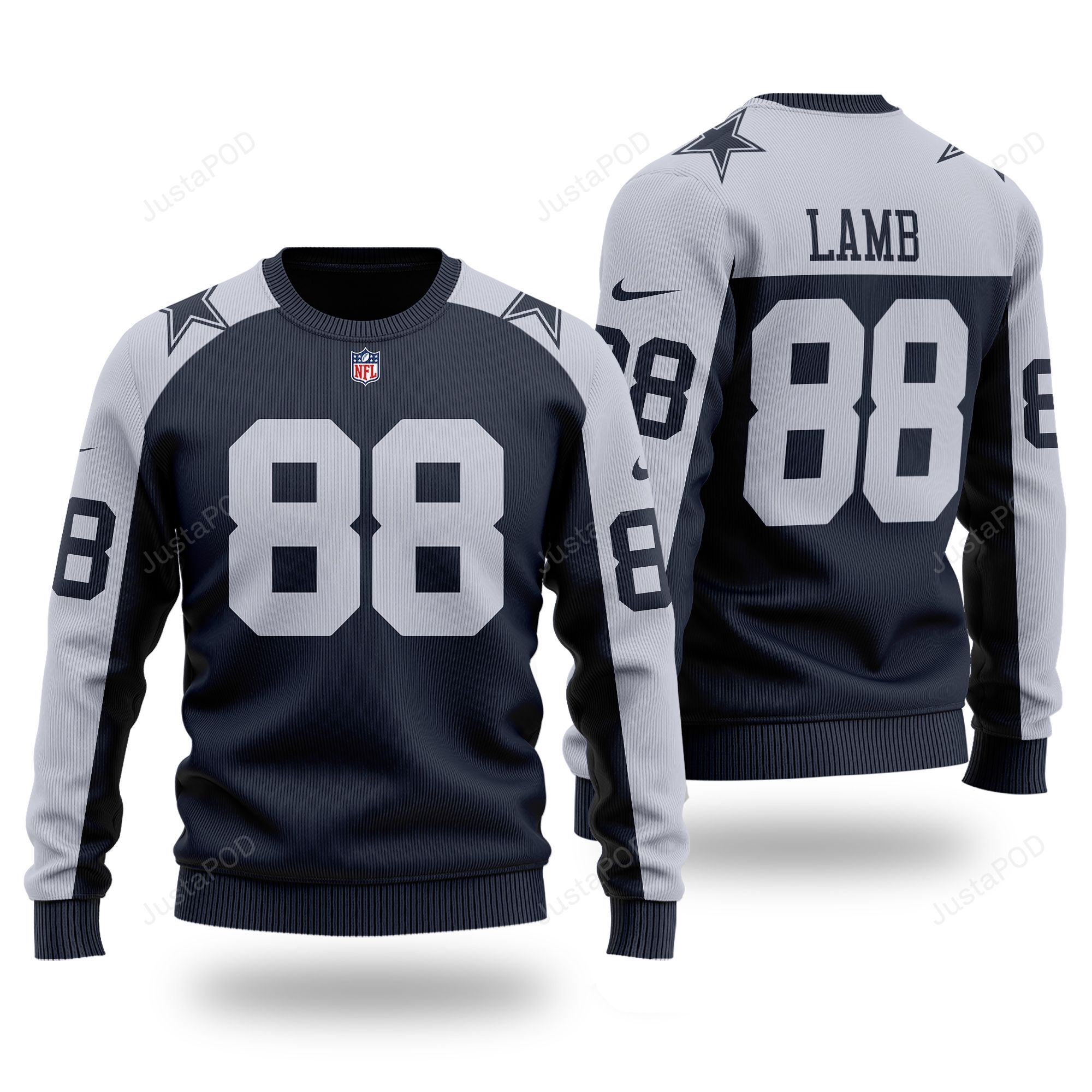 CeeDee Lamb 88 NFL Dallas Cowboys Ugly Christmas Sweater CeeDee Lamb 88 NFL Dallas Cowboys Ugly Christmas Sweater