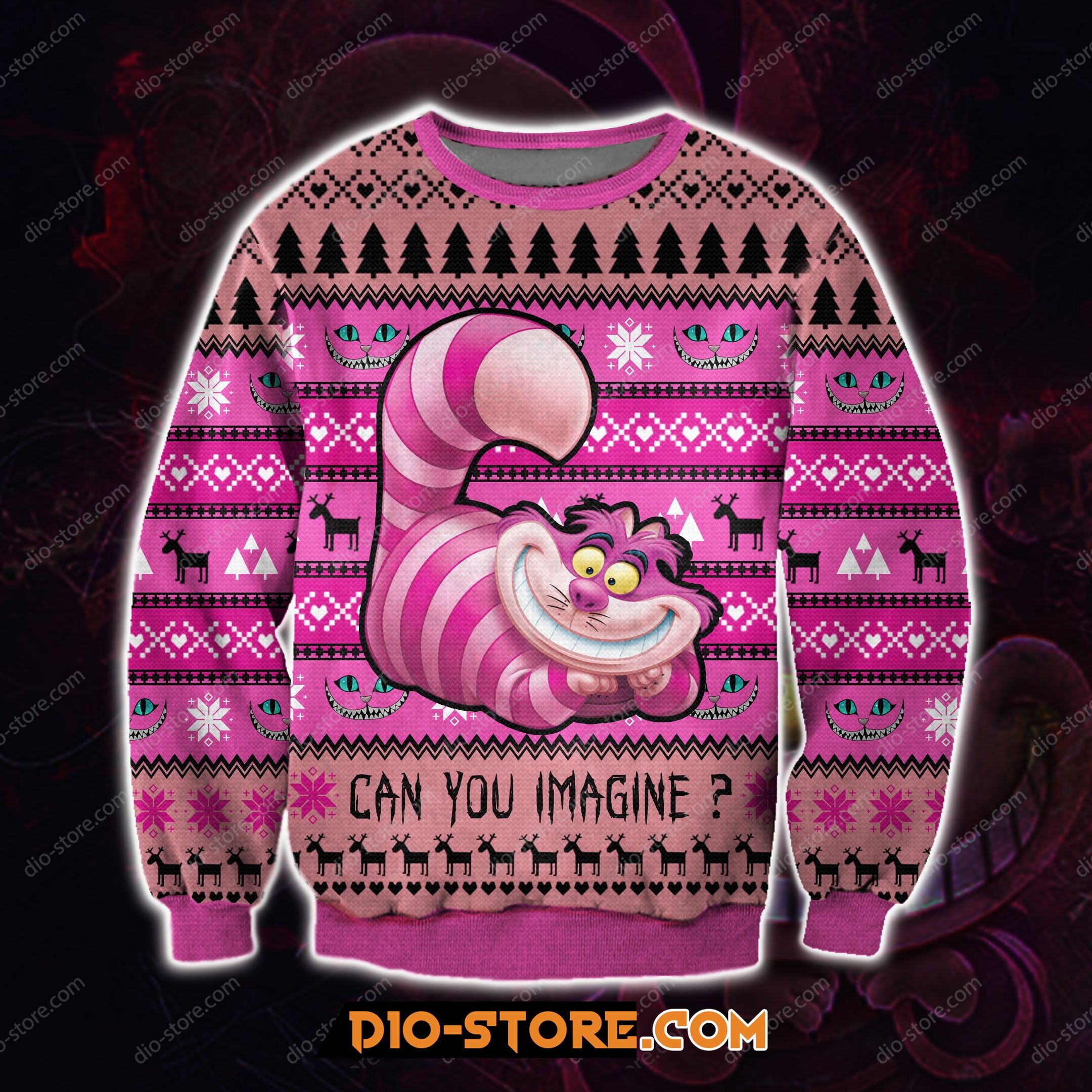 Cheshire Cat For Unisex Ugly Christmas Sweater Cheshire Cat For Unisex Ugly Christmas Sweater