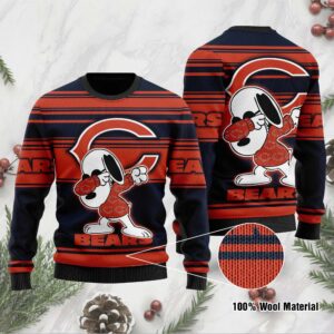 Chicago Bears D Full Printed Sweater Shirt For Football Fan NFL Jersey Ugly Christmas Sweater