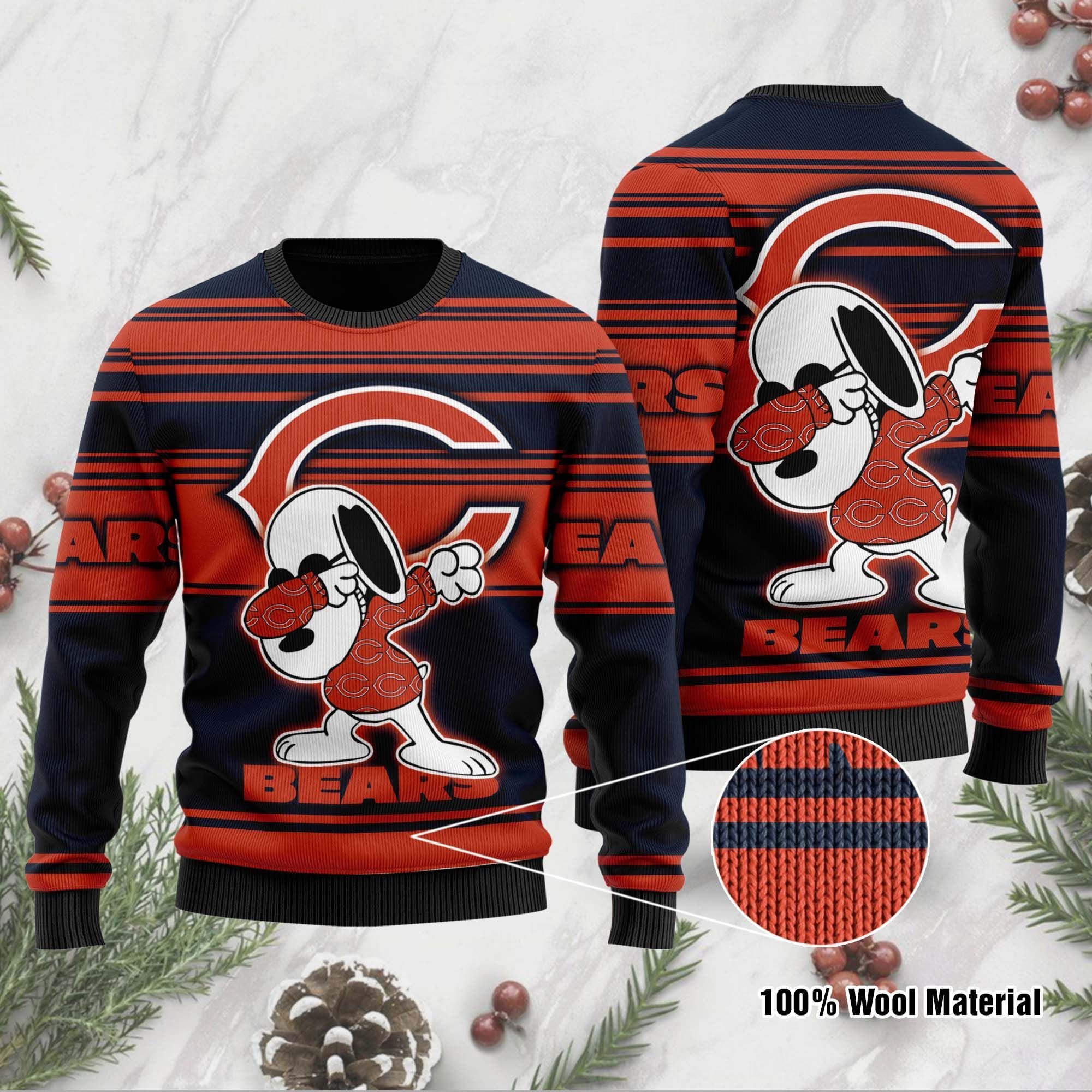 Chicago Bears D Full Printed Sweater Shirt For Football Fan NFL Jersey Ugly Christmas Sweater Chicago Bears D Full Printed Sweater Shirt For Football Fan NFL Jersey Ugly Christmas Sweater