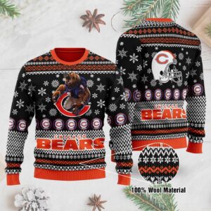 Chicago Bears Football 3d Ugly Christmas Sweater