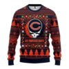 Chicago Bears Grateful Dead Ugly Christmas Sweater