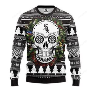 Chicago White Sox Skull Ugly Christmas Sweater