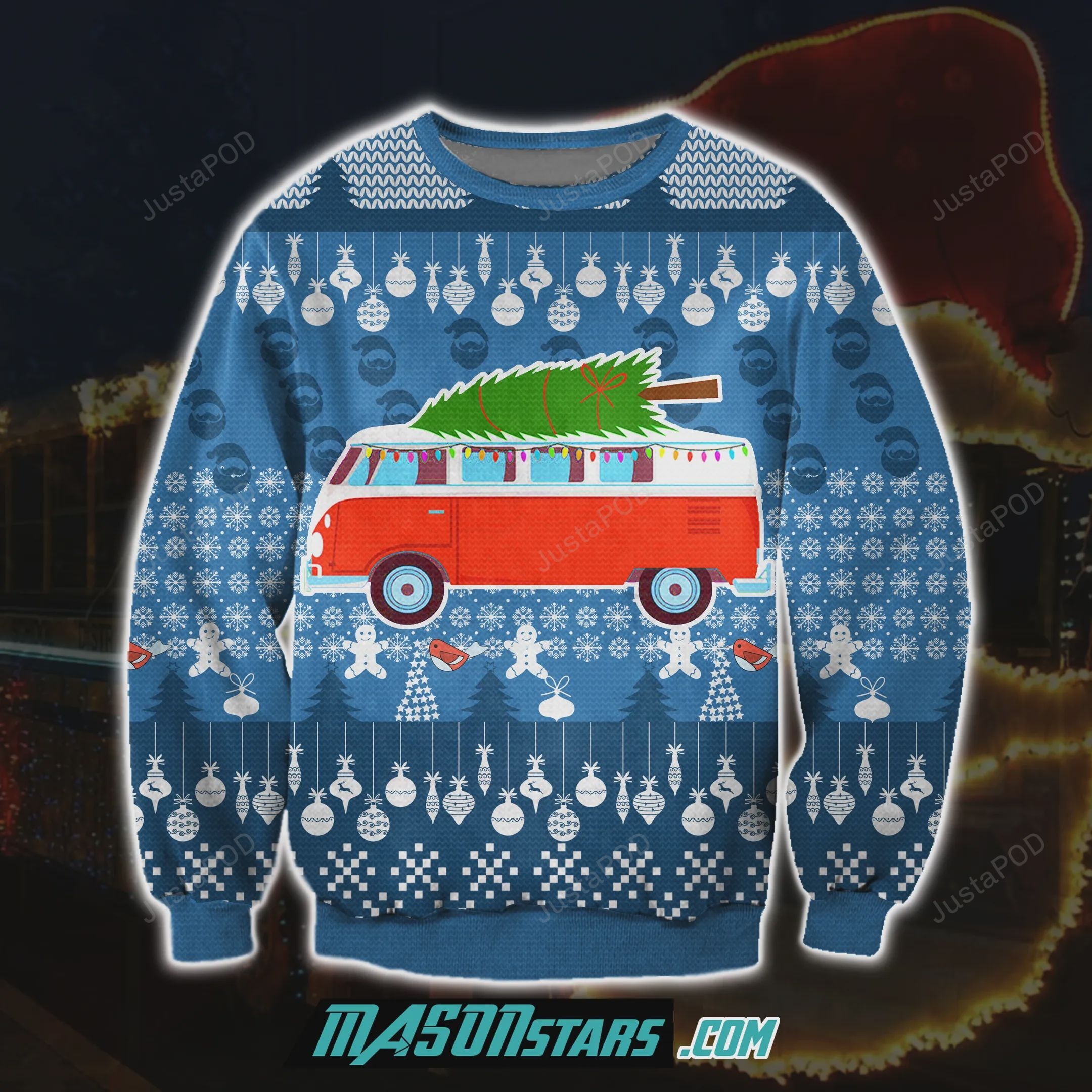 Chirstmas Bus 3D Print Knitting Pattern Ugly Sweater Chirstmas Bus 3D Print Knitting Pattern Ugly Sweater