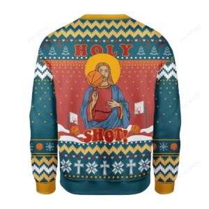 Christ Jesus Holy Shot! Ugly Christmas Sweater