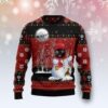 Christmas Black Cat Snowman Ugly Christmas Sweater