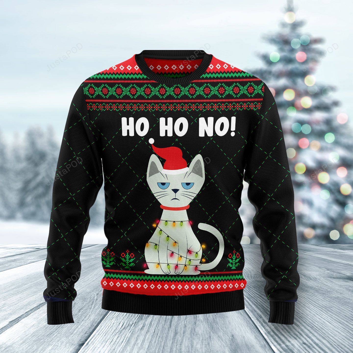 Christmas Cat Ugly Christmas Sweater Christmas Cat Ugly Christmas Sweater
