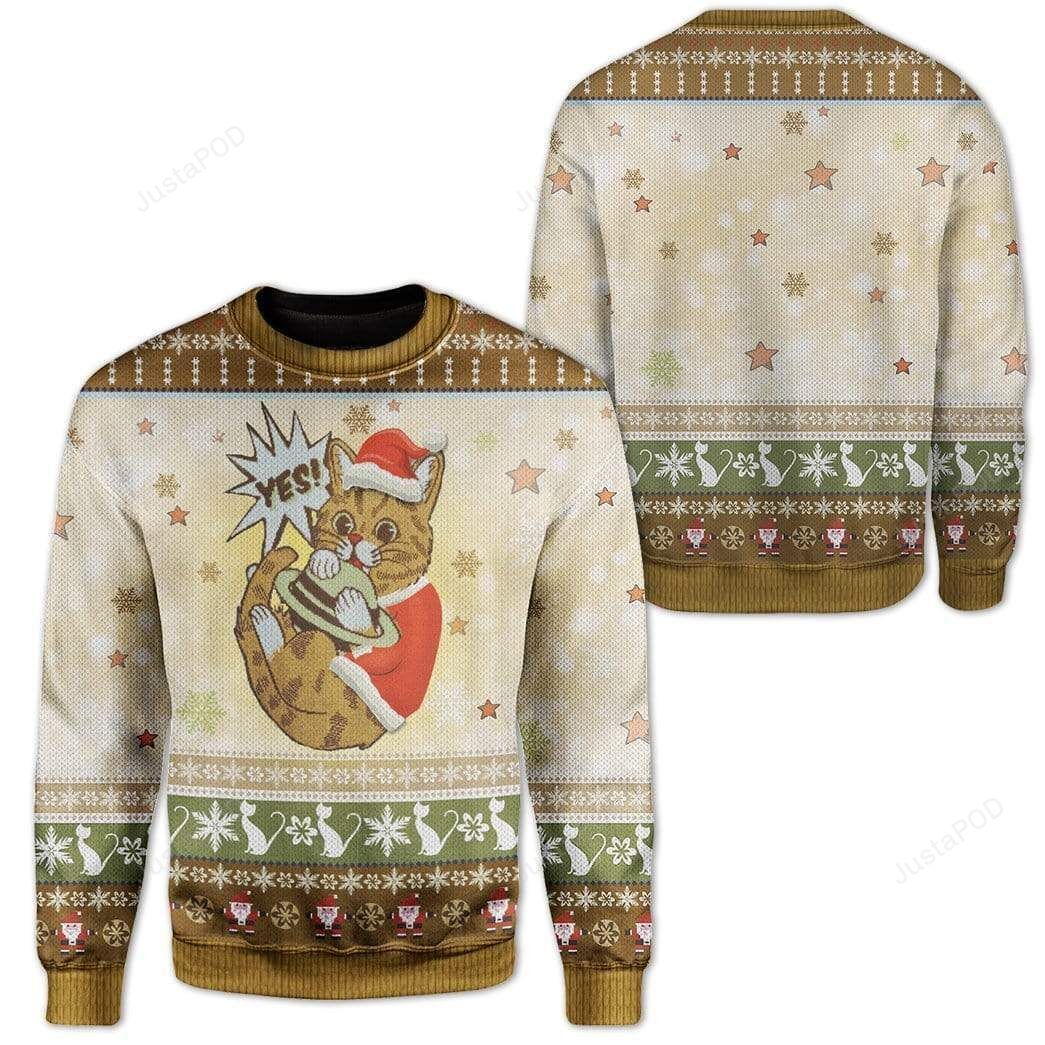 Christmas Cute Cat Ugly Christmas Sweater Christmas Cute Cat Ugly Christmas Sweater