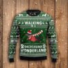 Christmas Dog Walking In A Dachshund Wonderland Ugly Christmas Sweater