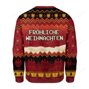 Christmas Eagle Pattern German Flag Through The Snow Gearhomies For Unisex Ugly Christmas Sweater