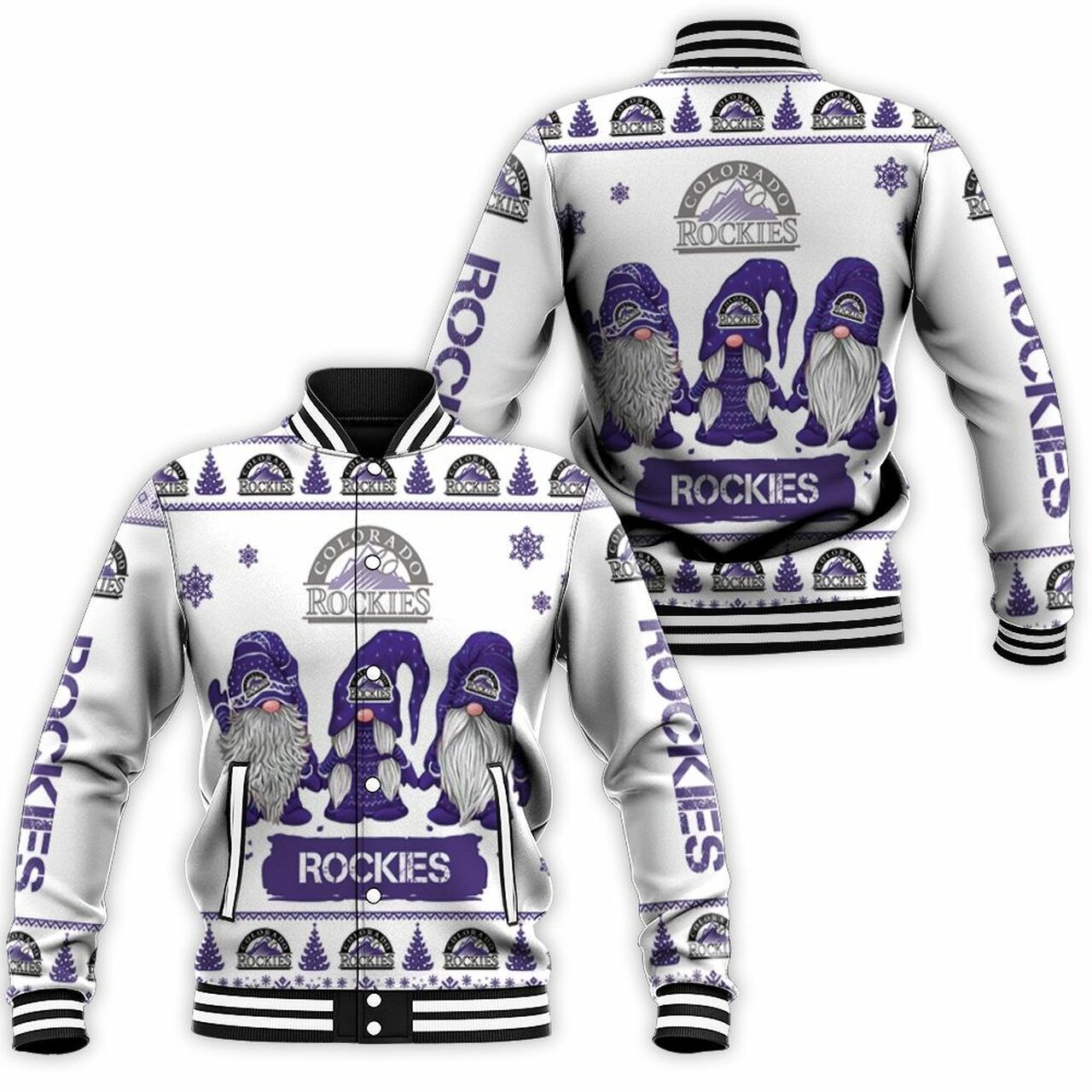 Christmas Gnomes Colorado Rockies Ugly Sweatshirt Christmas 3D Baseball Jacket Model 590 Christmas Gnomes Colorado Rockies Ugly Sweatshirt Christmas 3D Baseball Jacket Model 590