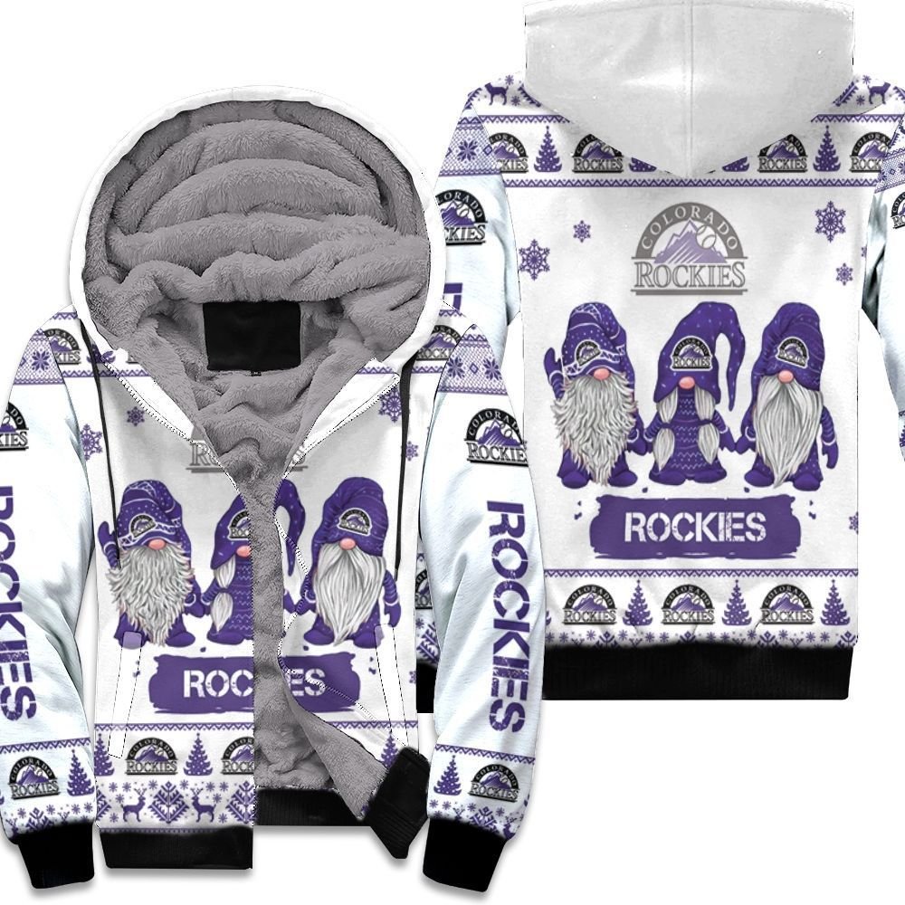 Christmas Gnomes Colorado Rockies Ugly Sweatshirt Christmas 3D Unisex Fleece Hoodie Christmas Gnomes Colorado Rockies Ugly Sweatshirt Christmas 3D Unisex Fleece Hoodie