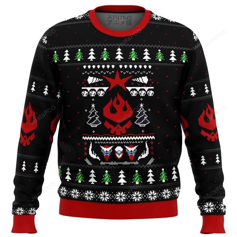 Christmas Gurren Lagann Logo Ugly Christmas Sweater Christmas Gurren Lagann Logo Ugly Christmas Sweater