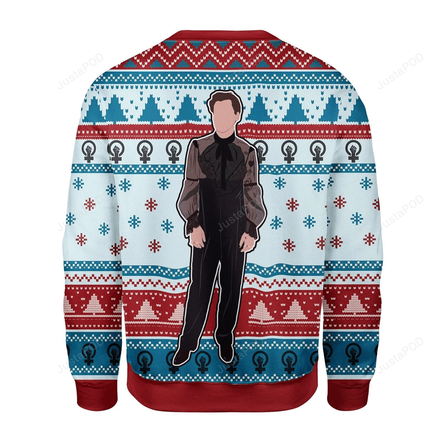 Christmas Harry Styles In Black Dress Tree Pattern For Unisex Ugly Christmas Sweater Christmas Harry Styles In Black Dress Tree Pattern For Unisex Ugly Christmas Sweater