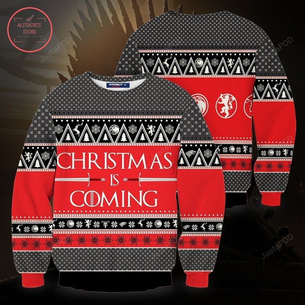 Christmas is Coming Unisex Ugly Christmas Sweater Christmas is Coming Unisex Ugly Christmas Sweater