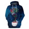 Christmas Just A Girl Who Loves Drinking Wine And Watching Hall Mark For Unisex 3D Hoodie