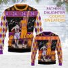 Christmas Kobe Bryant Father And Daughter Couple Sweaters 24 Gearhomies For Unisex Ugly Christmas Sweater