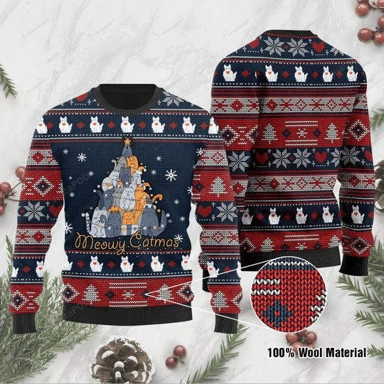 Christmas Meowy Catmas Ugly Christmas Sweater Christmas Meowy Catmas Ugly Christmas Sweater